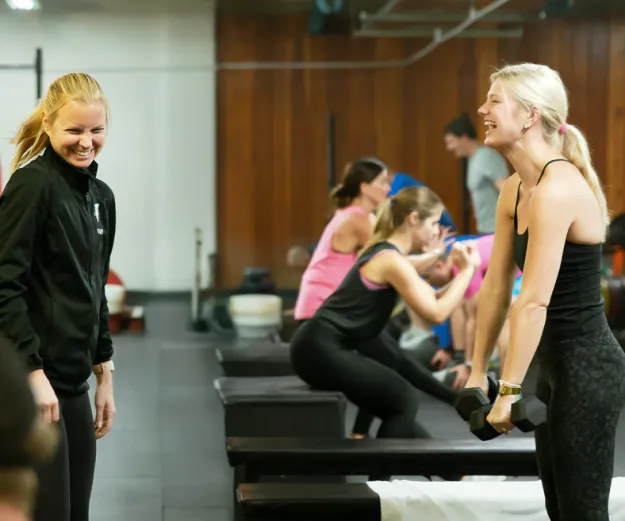 Kelly leading After Burn in Downtown YMCA PIT